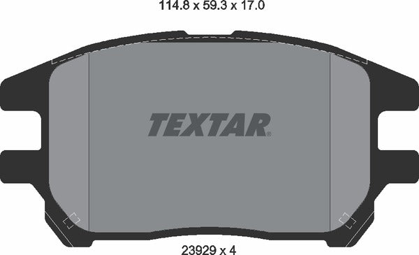 Textar Brake Pad Set - 2392901