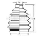Borg & Beck Cv Joint Boot Kit Part No -BCB2347R