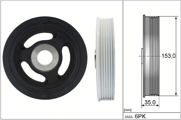 INA Belt Pulley Crankshaft Part No - 544010410