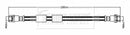 Borg & Beck Brake Hose Part No -BBH8825