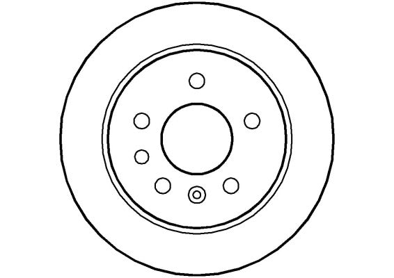 Disctech Brake Disc - Fits Ford, Opel - ABD3376 - Rear Axle