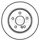 Borg & Beck Brake Disc Pair Part No -BBD4722