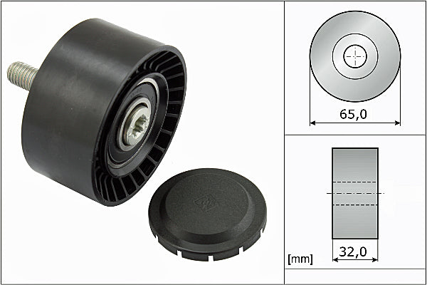 INA Deflection/Guide Pulley - V-Ribbed Belt - Part No - 532066010