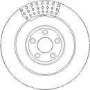 Disctech Brake Disc - Fits Ford, Jaguar - ABD3397 - Rear Axle