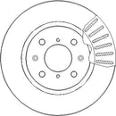 Disctech Brake Disc - Fits Nissan, Suzuki - ABD3017 - Front Axle