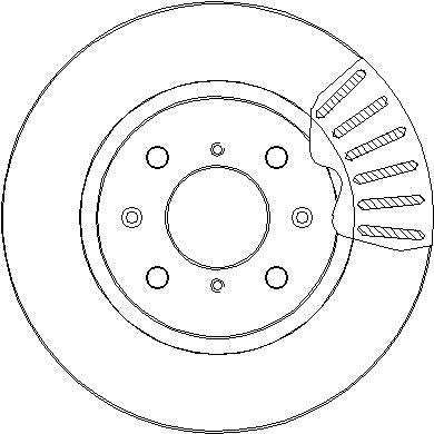 Disctech Brake Disc - Fits Nissan, Suzuki - ABD3017 - Front Axle
