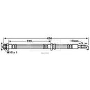 Borg & Beck Brake Hose Part No -BBH7809