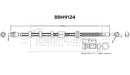 Borg & Beck Brake Hose  - BBH9124