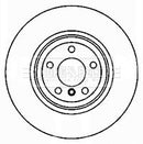 Borg & Beck Brake Disc Single Part No -BBD5825S
