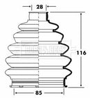 Borg & Beck Cv Joint Boot Kit Part No -BCB6083