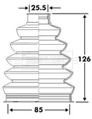 Borg & Beck Cv Joint Boot Kit Part No -BCB6114
