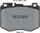 Textar Brake Pad Set - 2206103