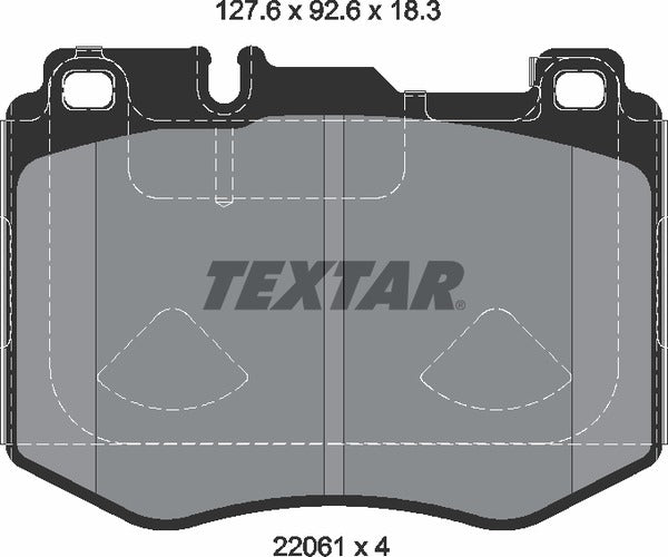Textar Brake Pad Set - 2206103