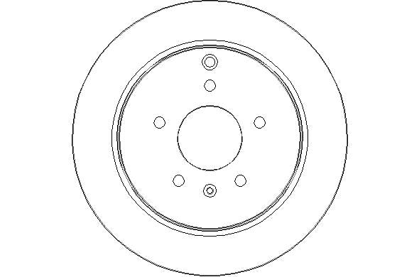Disctech Brake Disc - Fits Chevrolet, Volvo - ABD2329 - Rear Axle