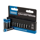 Draper AAA Batteries - Pack Of 12 - 03968