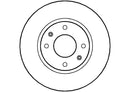Disctech Brake Disc - Fits Hyundai, Mercedes-benz - ABD2953 - Front Axle