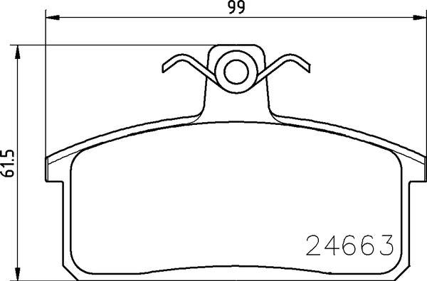 Mintex Brake Pad Set fits -Iveco Santana Suzuki MDB2912 (also fits other vehicles)