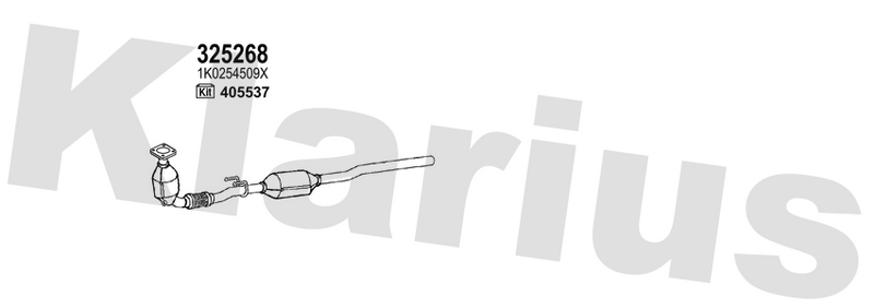 Klarius 325268 - Catalyst Type Approved  - Fits Audi A3 (8P1)