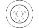 Disctech Brake Disc - Fits Opel, Toyota - ABD2239 - Rear Axle