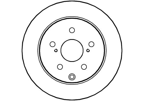 Disctech Brake Disc - Fits Opel, Toyota - ABD2239 - Rear Axle