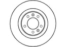 Disctech Brake Disc - Fits Citroën - ABD2284 - Rear Axle