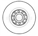 Borg & Beck Brake Disc Single Part No -BBD5730S