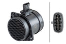 HELLA 8ET 358 095-291 Air Mass Sensor - 4-pin connector - Pipe-neck