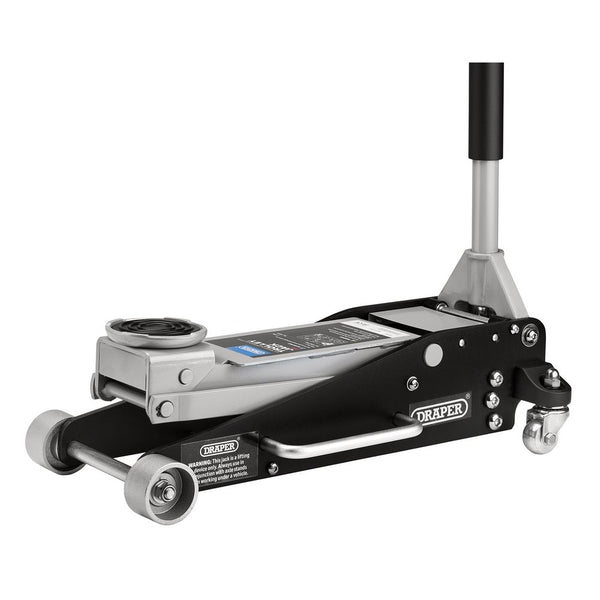 Draper Aluminium and Steel Racing Trolley Jack, 2.5 Tonne