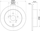 Mintex Brake Discs fits -Toyota V285:5 MDC1629 (also fits other vehicles)