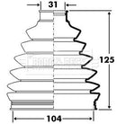 Borg & Beck Cv Joint Boot Kit Part No -BCB2395