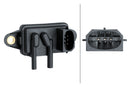 HELLA 6PP 009 409-431 Sensor, exhaust pressure - 3-pin connector - Bolted