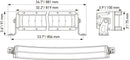 HELLA 1FJ 358 196-411 LED-Spotlight - Black Magic Double Row Lightbar 30" - 12/24V - 7900lm
