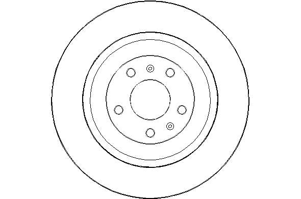 Disctech Brake Disc - Fits Audi, Opel - ABD3091 - Rear Axle