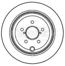 Borg & Beck Brake Disc Pair Part No -BBD4756
