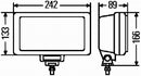 HELLA 1NE 006 300-011 Halogen-Front Fog Light - Jumbo 220 - 24/12V