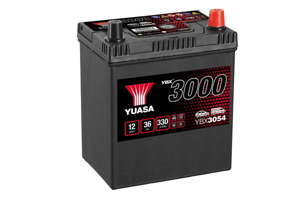Yuasa YBX3054 - 3054 SMF Car Battery - 4 Year Warranty
