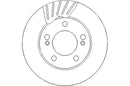 Disctech Brake Disc - Fits Ssangyong, Subaru - ABD3083 - Front Axle