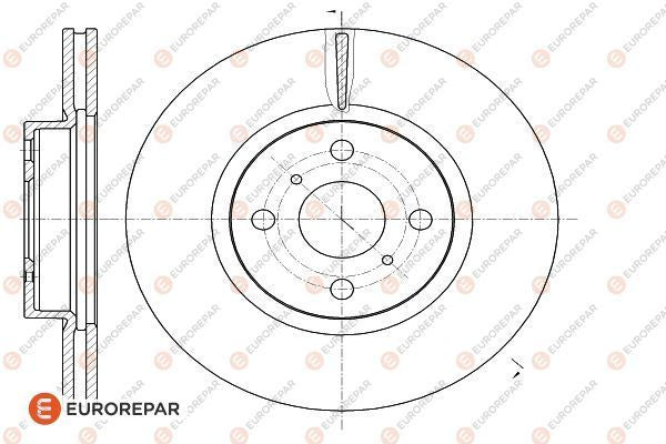 Eurorepar Brake Disc - 1622807080