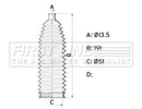 First Line Steering Gaiter Kit Part No -FSG3461
