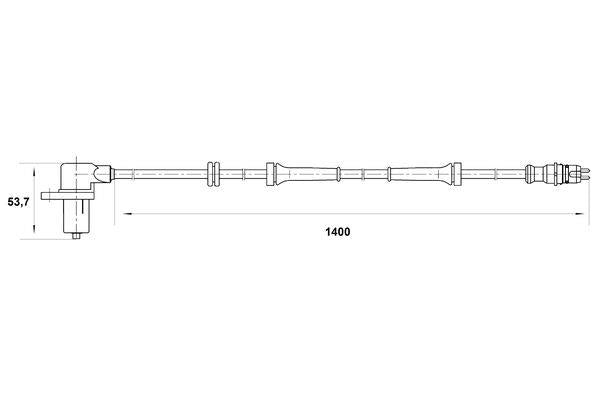 Bosch Wheel Speed Sensor Part No - 0265006673