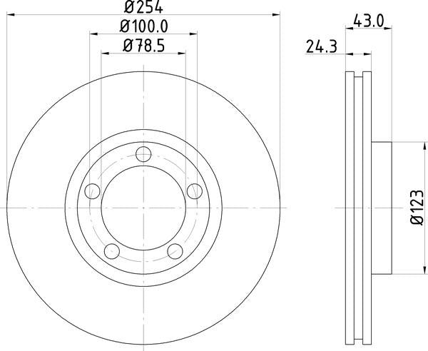 Mintex Brake Discs fits -Ford MDC996 (also fits other vehicles)