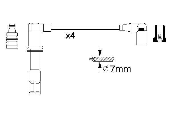 Bosch Ignition Lead Part No - 0986356308