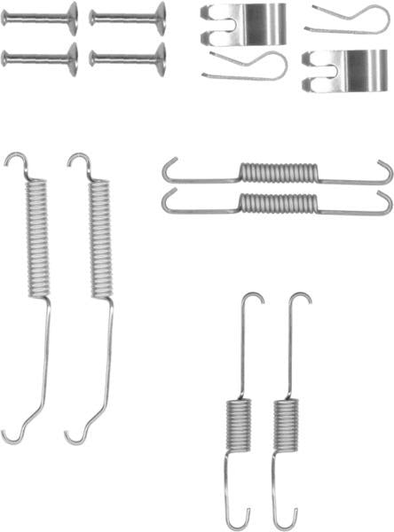 Textar Brake Shoe Fitting Kit - 97038600