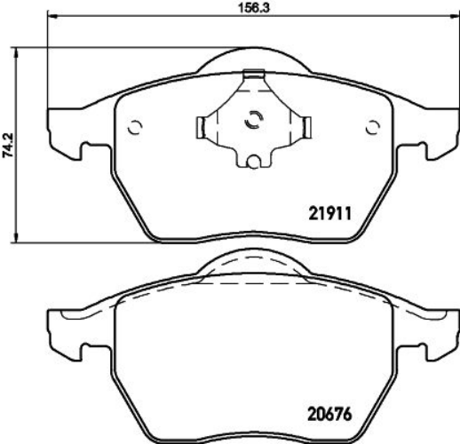 Mintex Brake Pad Set - MDB2689