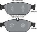 Textar Brake Pad Set - 2515803