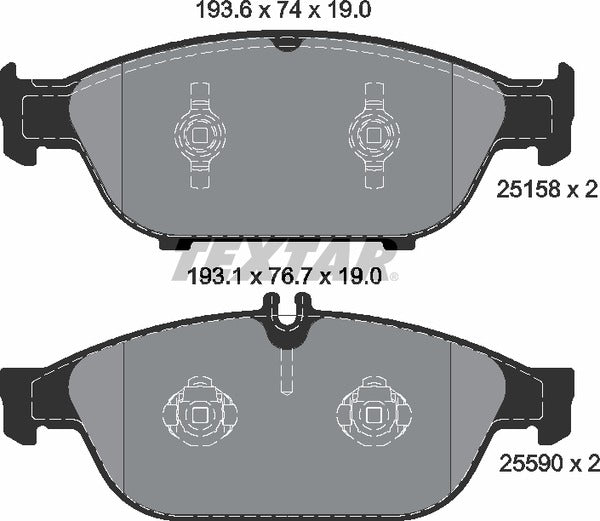 Textar Brake Pad Set - 2515803