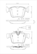 Brembo Brake Pad Set - P23180