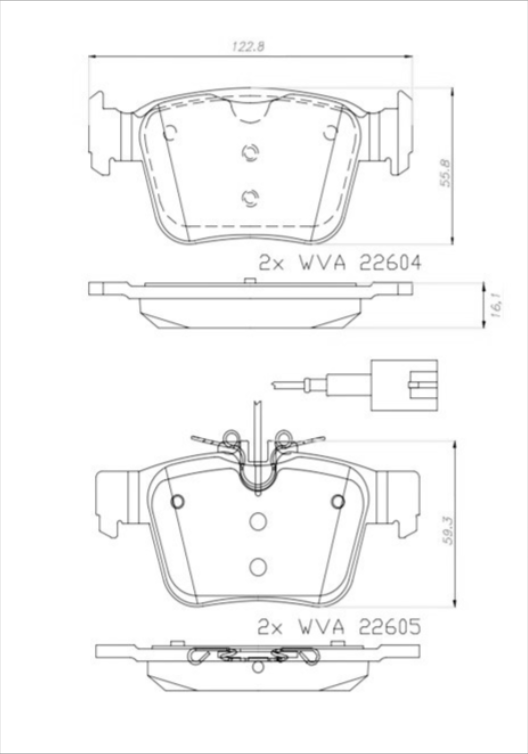 Brembo Brake Pad Set - P23180