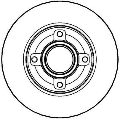 Disctech Brake Disc - Fits Citroën - ABD2100 - Rear Axle