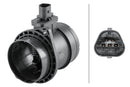 HELLA 8ET 358 095-641 Air Mass Sensor - 4-pin connector - Pipe-neck